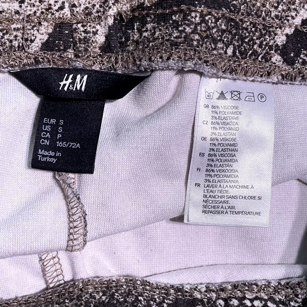 Snakeskin Pattern Thick Leggings small - Picture 3 of 6